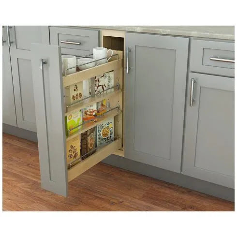 "No Wiggle" Soft-Close Base Filler Pullout- Kitchen Organizer