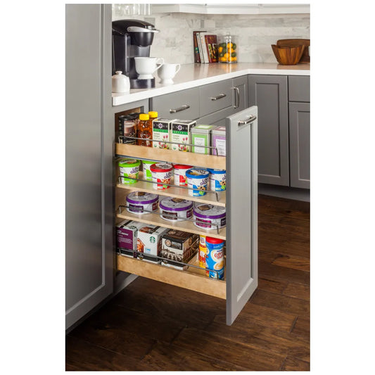 "No Wiggle" Base Cabinet Soft-Close Pullout- Kitchen Orgnaizer